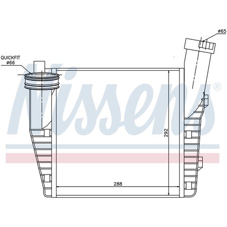 NISSEN Nissens Intercooler, 96687 96687